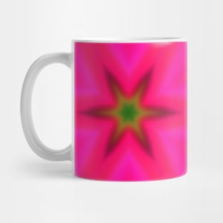 Psychedelic Hippie Flower Pink Purple and Black Mug